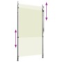Estor enrollable de exterior color crema 120x270 cm