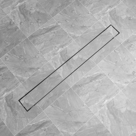 Lineare Duschrinne aus Edelstahl 1030x140 mm von vidaXL, Abflüsse - Ref: Foro24-142176, Preis: 70,12 €, Rabatt: %