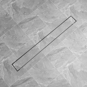 Stainless steel linear shower drain 1030x140 mm by vidaXL, Drains - Ref: Foro24-142176, Price: 68,91 €, Discount: %