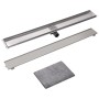 Lineare Duschrinne aus Edelstahl 1030x140 mm von vidaXL, Abflüsse - Ref: Foro24-142176, Preis: 70,12 €, Rabatt: %