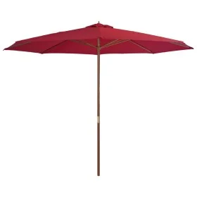 Gartenschirm mit Holzstange 350 cm Burgunderrot von , Sonnenschirme - Ref: Foro24-44531, Preis: 121,57 €, Rabatt: %