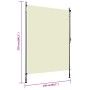 Cremefarbenes Außenrollo 150x270 cm von , Jalousien und Jalousien - Ref: Foro24-145941, Preis: 78,53 €, Rabatt: %