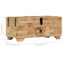Solid mango wood coffee table 80x40x35 cm by , Coffee table - Ref: Foro24-247327, Price: 302,77 €, Discount: %