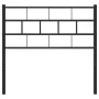 Cabecero de metal negro 107 cm de , Cabeceros y pies de cama - Ref: Foro24-355689, Precio: 23,69 €, Descuento: %