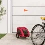 Haustier-Fahrradanhänger, Eisen-Oxford-Stoff, Rot von , Kinderwagen für Haustiere - Ref: Foro24-93950, Preis: 92,26 €, Rabatt: %