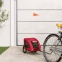 Haustier-Fahrradanhänger, Eisen-Oxford-Stoff, Rot von , Kinderwagen für Haustiere - Ref: Foro24-93950, Preis: 94,53 €, Rabatt: %