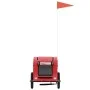 Haustier-Fahrradanhänger, Eisen-Oxford-Stoff, Rot von , Kinderwagen für Haustiere - Ref: Foro24-93950, Preis: 92,26 €, Rabatt: %