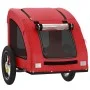 Pet Bicycle Trailer Iron Oxford Cloth Red by , pet strollers - Ref: Foro24-93950, Price: 94,20 €, Discount: %
