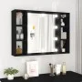 Möbel mit Spiegel und schwarzer LED 76x15x55 cm von , Badezimmerwaschtische - Ref: Foro24-808856, Preis: 56,94 €, Rabatt: %