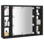 Möbel mit Spiegel und schwarzer LED 76x15x55 cm von , Badezimmerwaschtische - Ref: Foro24-808856, Preis: 57,64 €, Rabatt: %