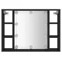 Möbel mit Spiegel und schwarzer LED 76x15x55 cm von , Badezimmerwaschtische - Ref: Foro24-808856, Preis: 56,94 €, Rabatt: %