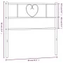 Cabecero de metal blanco 75 cm de , Cabeceros y pies de cama - Ref: Foro24-355538, Precio: 25,46 €, Descuento: %