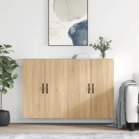 Armarios de pared 2 uds madera de ingeniería roble Sonoma by , Sideboards - Ref: Foro24-3197892, Price: 156,33 €, Discount: %