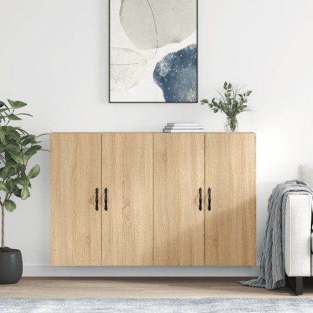 Wandregale 2 Stück aus Sonoma-Eichen-Ingenieurholz von , Sideboards - Ref: Foro24-3197892, Preis: 158,72 €, Rabatt: %