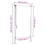 Estor enrollable de exterior color crema 120x270 cm