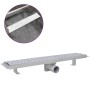 Stainless steel bubble linear shower drain 630x140 mm by vidaXL, Drains - Ref: Foro24-142190, Price: 44,29 €, Discount: %