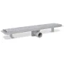 Linearer Blasenduschablauf aus Edelstahl 630 x 140 mm von vidaXL, Abflüsse - Ref: Foro24-142190, Preis: 42,31 €, Rabatt: %