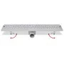 Linearer Blasenduschablauf aus Edelstahl 630 x 140 mm von vidaXL, Abflüsse - Ref: Foro24-142190, Preis: 42,31 €, Rabatt: %
