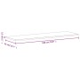 Massives Buchenholz-Schreibtischbrett 180x55x2,5 cm von , Tischplatten - Ref: Foro24-356096, Preis: 111,51 €, Rabatt: %