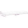 Massives Buchenholz-Schreibtischbrett 180x55x2,5 cm von , Tischplatten - Ref: Foro24-356096, Preis: 90,37 €, Rabatt: %