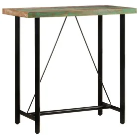 Mesa alta de hierro y madera maciza reciclada 110x55x107 cm by , Kitchen and dining tables - Ref: Foro24-356373, Price: 224,1...