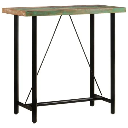 Mesa alta de hierro y madera maciza reciclada 110x55x107 cm by , Kitchen and dining tables - Ref: Foro24-356373, Price: 224,1...