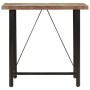 Mesa alta de hierro y madera maciza reciclada 110x55x107 cm by , Kitchen and dining tables - Ref: Foro24-356373, Price: 227,8...