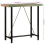 Mesa alta de hierro y madera maciza reciclada 110x55x107 cm by , Kitchen and dining tables - Ref: Foro24-356373, Price: 227,8...