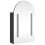 Mueble de baño con espejo arqueado y luz LED gris 42x13x70 cm by , bathroom vanities - Ref: Foro24-357974, Price: 117,87 €, D...