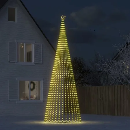 Árbol de Navidad LED 1544 LEDs blanco cálido 500 cm by , Christmas trees - Ref: Foro24-358072, Price: 164,74 €, Discount: %