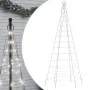 Árbol de Navidad en asta de bandera 200 LED blanco frío 180 cm by , Christmas lights - Ref: Foro24-358109, Price: 25,00 €, Di...