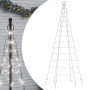 Árbol de Navidad en asta de bandera 200 LED blanco frío 180 cm by , Christmas lights - Ref: Foro24-358109, Price: 25,52 €, Di...