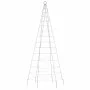 Árbol de Navidad en asta de bandera 200 LED blanco frío 180 cm by , Christmas lights - Ref: Foro24-358109, Price: 25,00 €, Di...