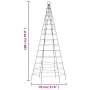 Árbol de Navidad en asta de bandera 200 LED blanco frío 180 cm by , Christmas lights - Ref: Foro24-358109, Price: 25,00 €, Di...