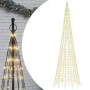 Árbol de Navidad en asta bandera 1534 LED blanco cálido 500 cm by , Christmas lights - Ref: Foro24-358116, Price: 101,92 €, D...
