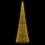 Weihnachtsbaum in Fahnenmast 1534 LED warmweiß 500 cm von , Weihnachtsbeleuchtung - Ref: Foro24-358116, Preis: 104,22 €, Raba...