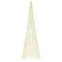 Árbol de Navidad en asta bandera 1534 LED blanco cálido 500 cm by , Christmas lights - Ref: Foro24-358116, Price: 101,92 €, D...