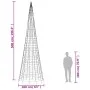 Árbol de Navidad en asta bandera 1534 LED blanco cálido 500 cm by , Christmas lights - Ref: Foro24-358116, Price: 101,92 €, D...