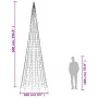 Weihnachtsbaum in Fahnenmast 1534 LED warmweiß 500 cm von , Weihnachtsbeleuchtung - Ref: Foro24-358116, Preis: 104,22 €, Raba...