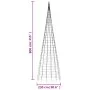Árbol de Navidad en asta de bandera 3000 LED azul 800 cm de , Luces de Navidad - Ref: Foro24-358123, Precio: 164,35 €, Descue...