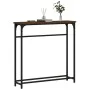Mesa consola madera de ingeniería marrón roble 75x19,5x75 cm by , Side tables - Ref: Foro24-834139, Price: 39,17 €, Discount: %