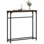 Mesa consola madera de ingeniería marrón roble 75x19,5x75 cm by , Side tables - Ref: Foro24-834139, Price: 39,80 €, Discount: %