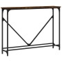 Mesa consola madera de ingeniería roble ahumado 102x22,5x75 cm by , Side tables - Ref: Foro24-834132, Price: 39,25 €, Discoun...