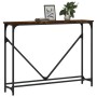 Mesa consola madera de ingeniería roble ahumado 102x22,5x75 cm by , Side tables - Ref: Foro24-834132, Price: 39,25 €, Discoun...