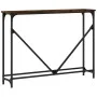 Mesa consola madera de ingeniería roble ahumado 102x22,5x75 cm by , Side tables - Ref: Foro24-834132, Price: 39,16 €, Discoun...