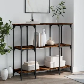 Konsole aus geräucherter Eichen-Ingenieurholz 102x35x90 cm von , Seitentische - Ref: Foro24-834147, Preis: 62,29 €, Rabatt: %