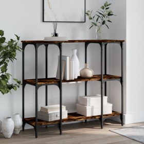 Konsole aus geräucherter Eichen-Ingenieurholz 102x35x90 cm von , Seitentische - Ref: Foro24-834147, Preis: 63,08 €, Rabatt: %