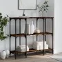 Konsole aus geräucherter Eichen-Ingenieurholz 102x35x90 cm von , Seitentische - Ref: Foro24-834147, Preis: 62,29 €, Rabatt: %