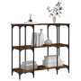 Mesa consola madera de ingeniería roble ahumado 102x35x90 cm by , Side tables - Ref: Foro24-834147, Price: 63,08 €, Discount: %