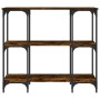 Konsole aus geräucherter Eichen-Ingenieurholz 102x35x90 cm von , Seitentische - Ref: Foro24-834147, Preis: 63,08 €, Rabatt: %